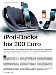 PCgo: iPod-Docks bis 200 Euro (Ausgabe: 6)