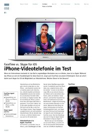 MAC LIFE: iPhone-Videotelefonie im Test (Ausgabe: 3)