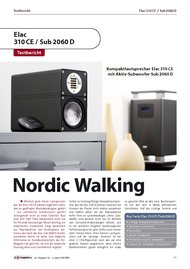 AV-Magazin.de: Kompaktlautsprecher Elac 310 CE mit Aktiv-Subwoofer Sub 2060 D: Nordic Walking (Vergleichstest)