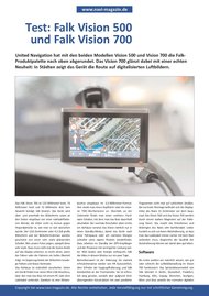 navi-magazin.de: Test: Falk Vision 500 und Falk Vision 700 (Vergleichstest)