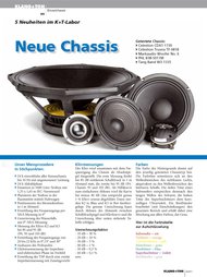 Klang + Ton: Neue Chassis (Ausgabe: 3)