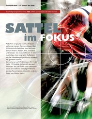 Radfahren: SATTEL im FOKUS (Ausgabe: 6)