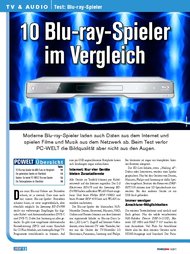 PC-WELT: 10 Blu-ray-Spieler im Vergleich (Ausgabe: 6/2011 Plus)