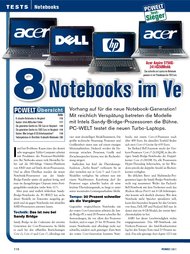 PC-WELT: 8 Notebooks im Vergleich (Ausgabe: 7)