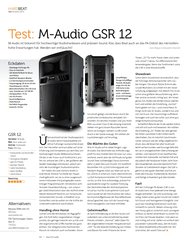 DJ Guide: Test: M-Audio GSR 12 (Ausgabe: 1)