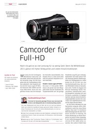 Macwelt: Camcorder für Full-HD (Ausgabe: 7)