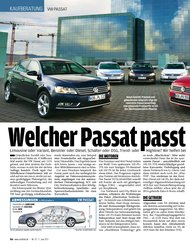 Auto Bild: Welcher Passat passt zu mir? (Ausgabe: 22)