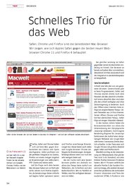 Macwelt: Schnelles Trio für das Web (Ausgabe: 8)