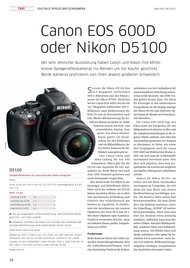 Macwelt: Canon EOS 600D oder Nikon D5100 (Ausgabe: 8)