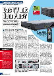 Audio Video Foto Bild: Das TV mit dem Plus? (Ausgabe: 1)