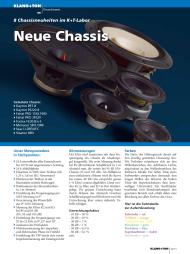 Klang + Ton: Neue Chassis (Ausgabe: 6)