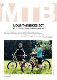 Fahrrad News: Mountainbikes 2011 - Acht für Speed und Spaß im Gelände (Ausgabe: 1)