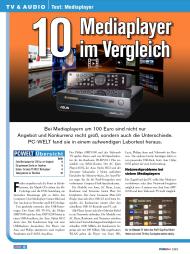 PC-WELT: 10 Mediaplayer im Vergleich (Ausgabe: 2)