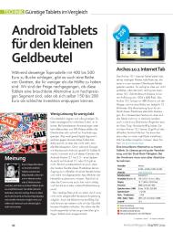 Android Magazin: Android-Tablets für den kleinen Geldbeutel (Ausgabe: 5/2011 (September/Oktober))