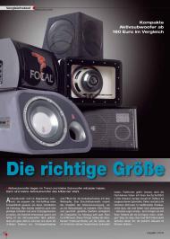 CAR & HIFI: Die richtige Größe (Ausgabe: 3/2012 (Mai/Juni))
