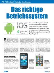 PC-WELT: Das richtige Betriebssystem (Ausgabe: 6)