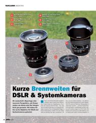DigitalPHOTO: Kurze Brennweiten für DSLR & Systemkameras (Ausgabe: 7)