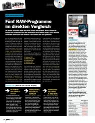 DigitalPHOTO: Fünf RAW-Programme im direkten Vergleich (Ausgabe: 9)