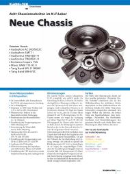 Klang + Ton: Neue Chassis (Ausgabe: 4/2012 (Juni/Juli))