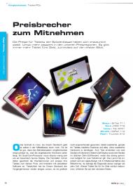 Tablet und Smartphone: Preisbrecher zum Mitnehmen (Ausgabe: 3/2012 (September-November))