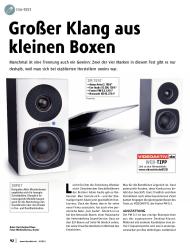 VIDEOAKTIV: Großer Klang aus kleinen Boxen (Ausgabe: 6/2012 (Oktober/November))