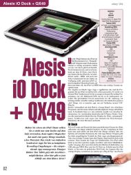 OKEY: Alesis iO Dock + QX49 (Ausgabe: Nr. 104 (Januar/Februar 2012))