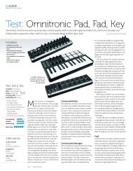 Beat: Omnitronic Pad, Fad, Key (Ausgabe: 12)