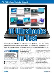 PC-WELT: 10 Ultrabooks im Test (Ausgabe: 12)