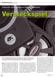 CAR & HIFI: Versteckspiel (Ausgabe: 1/2013 (Januar/Februar))