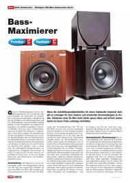 HiFi Test: Bass-Maximierer (Ausgabe: 1/2013 (Januar/Februar))