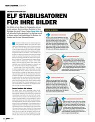 DigitalPHOTO: Elf Stabilisatoren für Ihre Bilder (Ausgabe: 12)