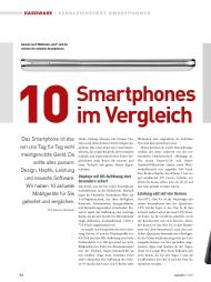 AndroidWelt: 10 Smartphones im Vergleich (Ausgabe: 1/2013 (Dezember/Januar))