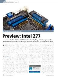 PC Games Hardware: Preview: Intel Z77 (Ausgabe: 4)