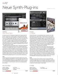 Beat: Neue Synth-Plug-ins (Ausgabe: 3)