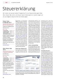 Macwelt: Steuererklärung (Ausgabe: 3)