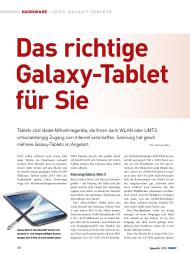 GalaxyWelt: Das richtige Galaxy-Tablet für Sie (Ausgabe: 2/2013 (März-Mai))