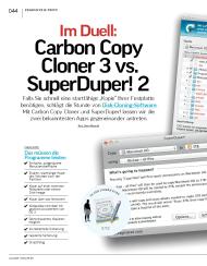 MAC LIFE: Im Duell: Carbon Copy Cloner 3 vs. SuperDuper! 2 (Ausgabe: 8)