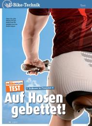 e-BikeMAGAZIN: Auf Hosen gebettet! (Ausgabe: Nr. 3 (Juni/Juli 2013))