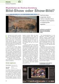FOTO & VIDEO DIGITAL: Bild-Show oder Show-Bild? (Ausgabe: 1-2/2013 (Januar/Februar))