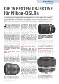 FOTO & VIDEO DIGITAL: Die 15 besten Objektive für Nikon-DSLRs (Ausgabe: 9-10/2012 (September/Oktober))