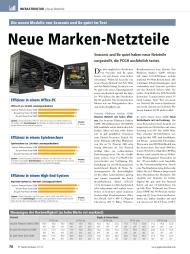 PC Games Hardware: Neue Marken-Netzteile (Ausgabe: 11)