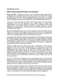 Deutsche Gesellschaft für Verbraucherstudien (DtGV): Starke Unterschiede bei Preisen und Laufzeiten (Vergleichstest)