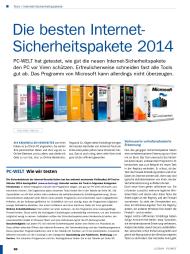 PC-WELT: Die besten Internet-Sicherheitspakete 2014 (Ausgabe: 1)