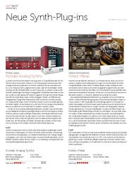 Beat: Neue Synth-Plug-ins (Ausgabe: 1)