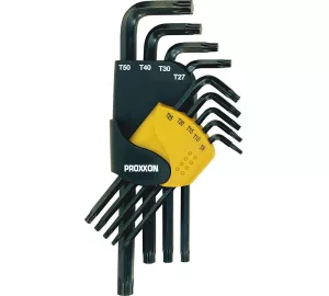 Proxxon Winkelschlüsselsatz für TX-Schrauben, 9-teilig von PROXXON