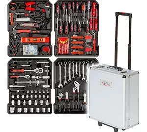 TecTake Trolley-Werkzeugkoffer 416-tlg. von tectake