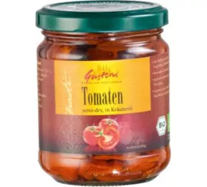 Gustoni Tomaten semi-dry, in Kräuteröl (Bio) von Gustoni