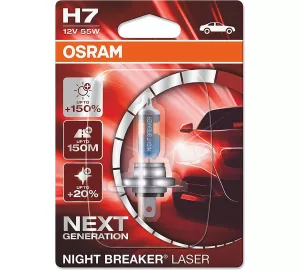 Osram Night Breaker Laser H7 +150% von Osram