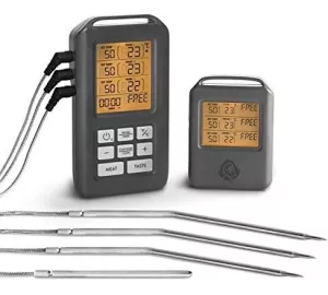 Burnhard Digitales BBQ Thermometer inkl. 4 Sonden von Burnhard