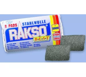 Rakso 8 Stahlwolle-Pads von Rakso